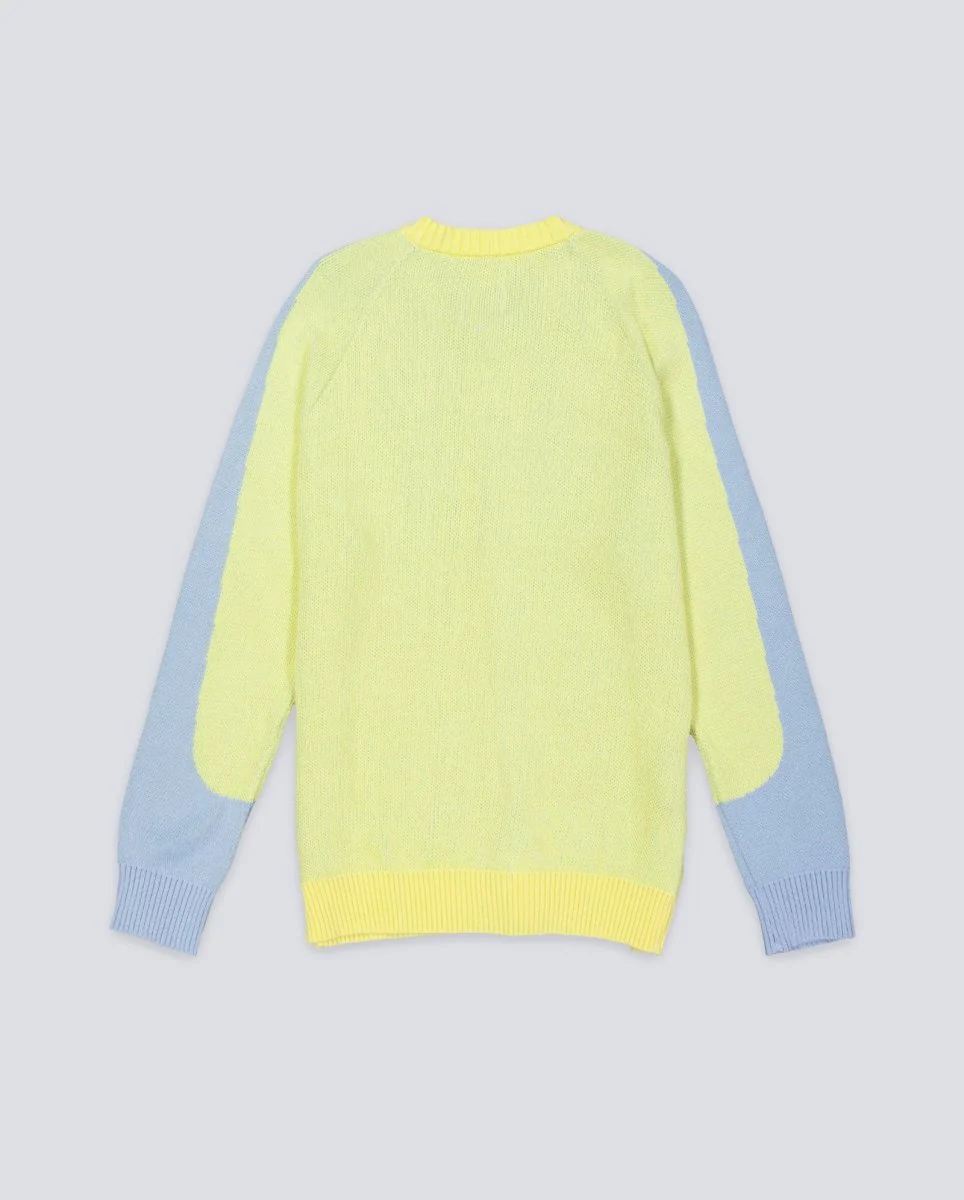Cárdigan We Are Not Friends Office Pastel Amarillo Unisex - Image 3