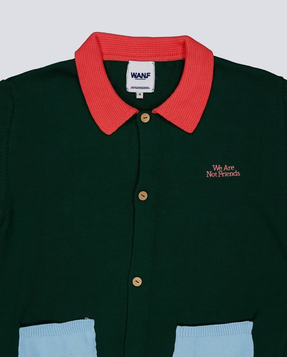 Cardigan We Are Not Friends Verde Unisex - Image 4