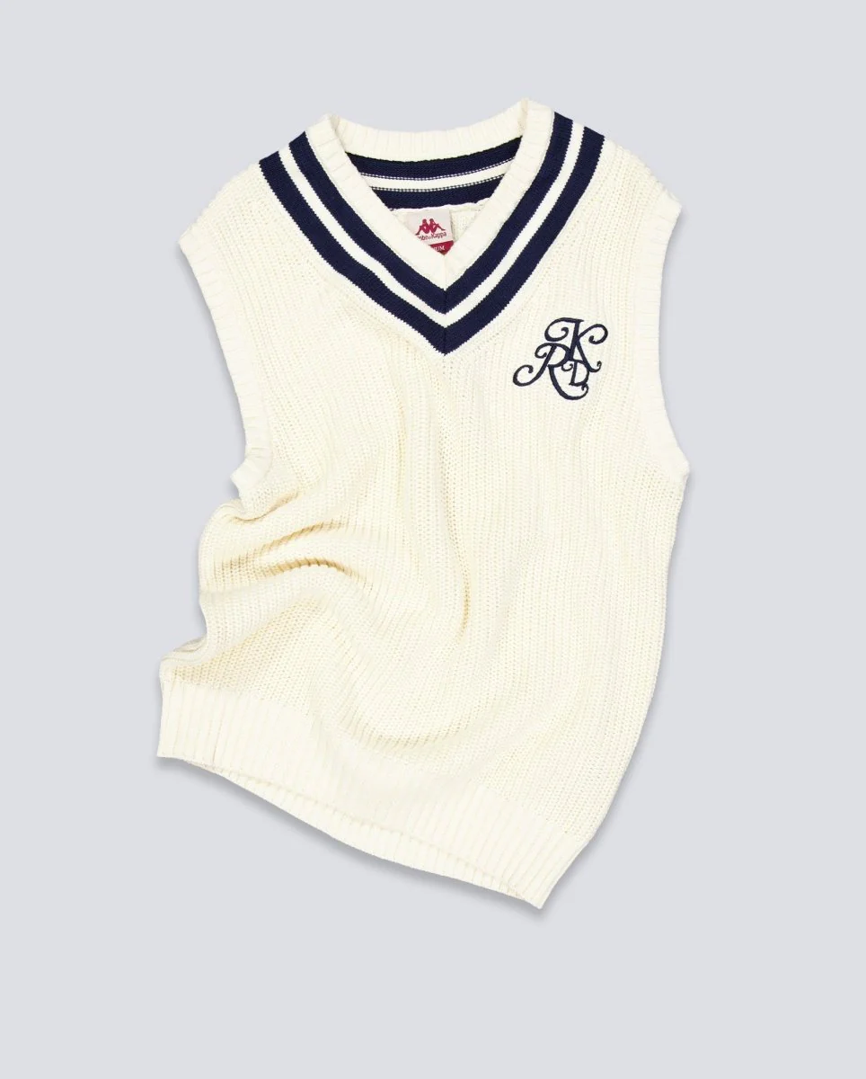 Chaleco Kappa Robe Giovani Atholl Blanco Azul Hombre - Image 2