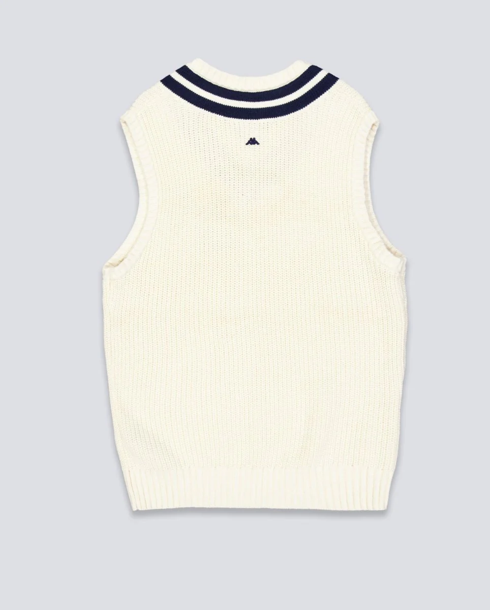 Chaleco Kappa Robe Giovani Atholl Blanco Azul Hombre - Image 3