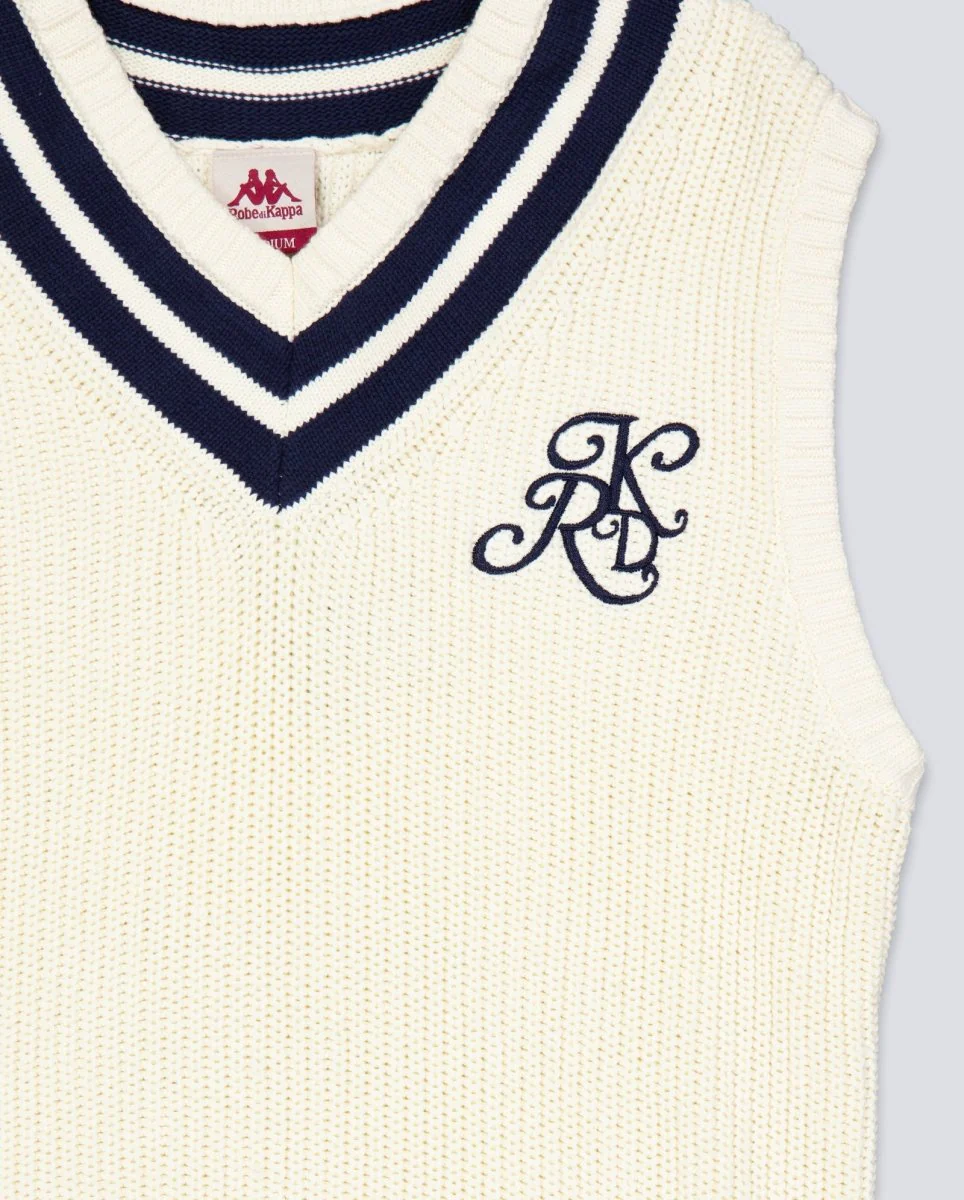 Chaleco Kappa Robe Giovani Atholl Blanco Azul Hombre - Image 4