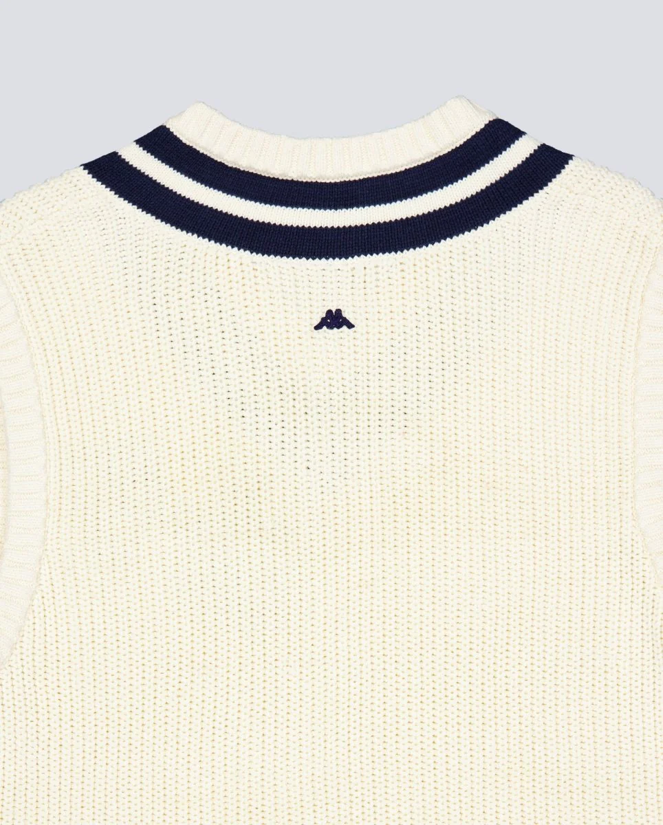Chaleco Kappa Robe Giovani Atholl Blanco Azul Hombre - Image 6