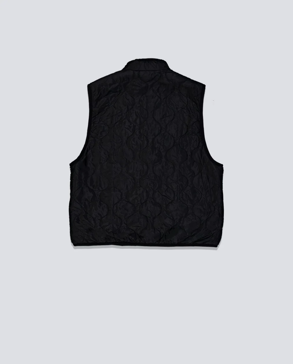 Chaleco Pleasures Feliz Reversible Vest Camuflaje Y Negro Hombre - Image 4