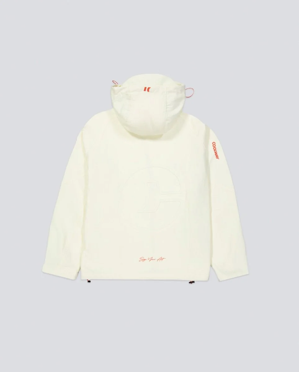 Chaqueta Coolway Storm Ice Windbreaker Blanco Unisex - Image 3