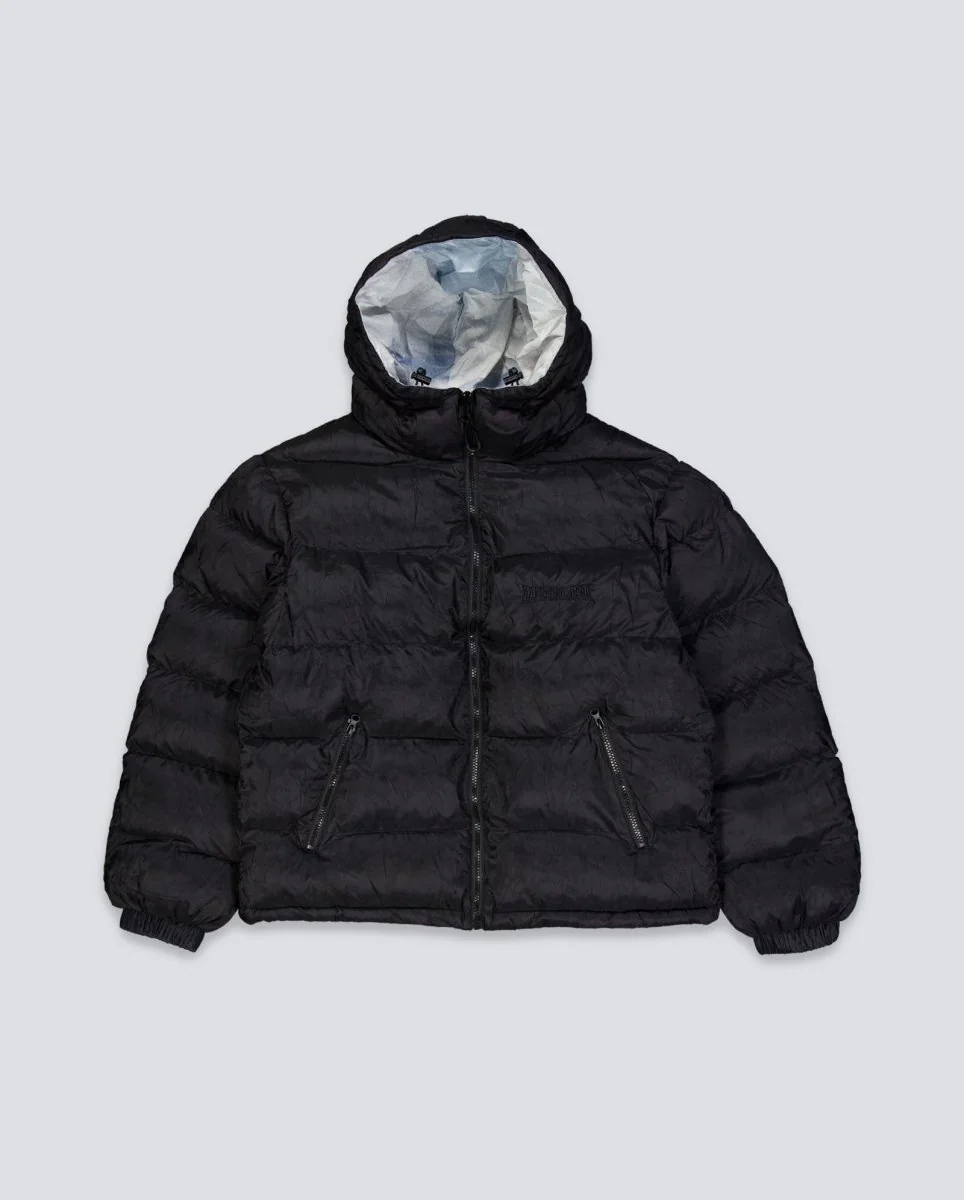 Chaqueta de Plumas Wasted Paris Elevation Negra Reversible Unisex
