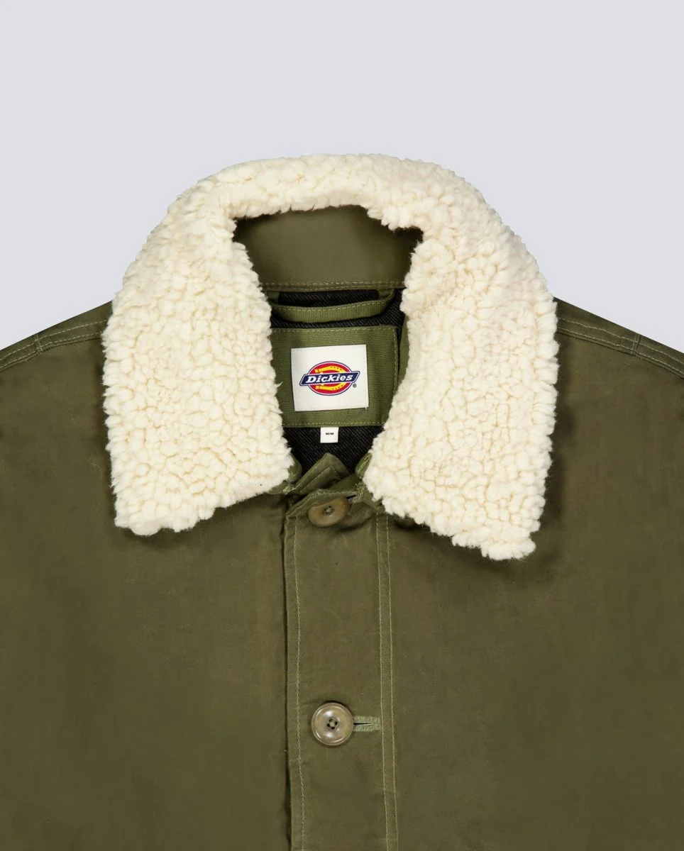 Chaqueta Dickies Sangrey Waxed Verde Militar Hombre - Image 4