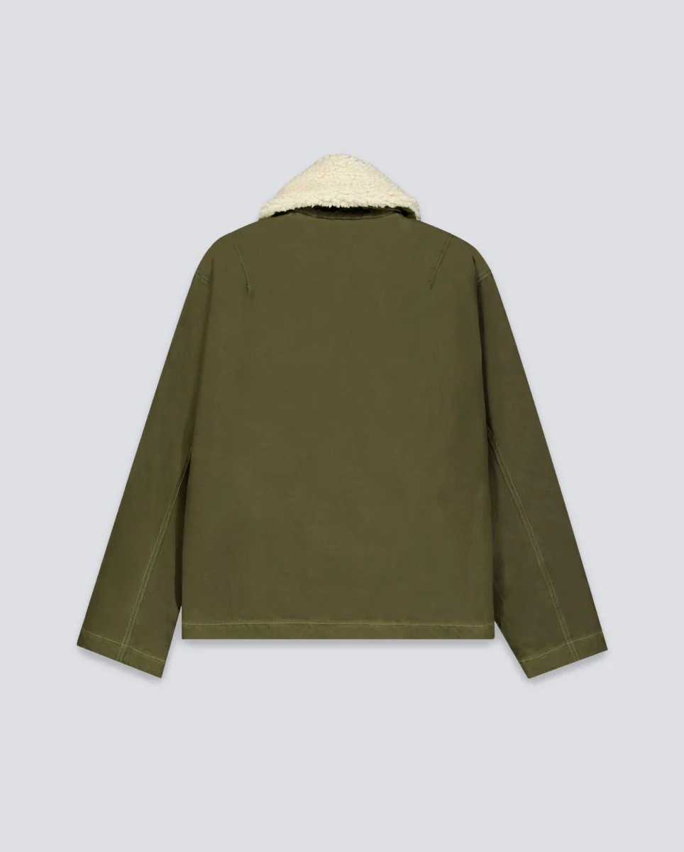Chaqueta Dickies Sangrey Waxed Verde Militar Hombre - Image 5