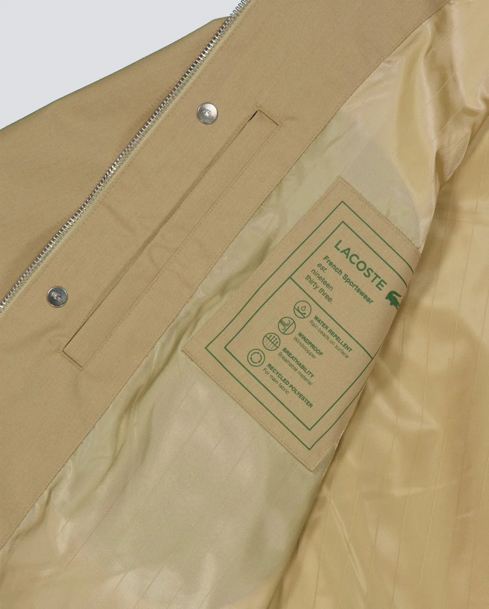 Chaqueta Lacoste Blouson Beige Unisex - Image 3