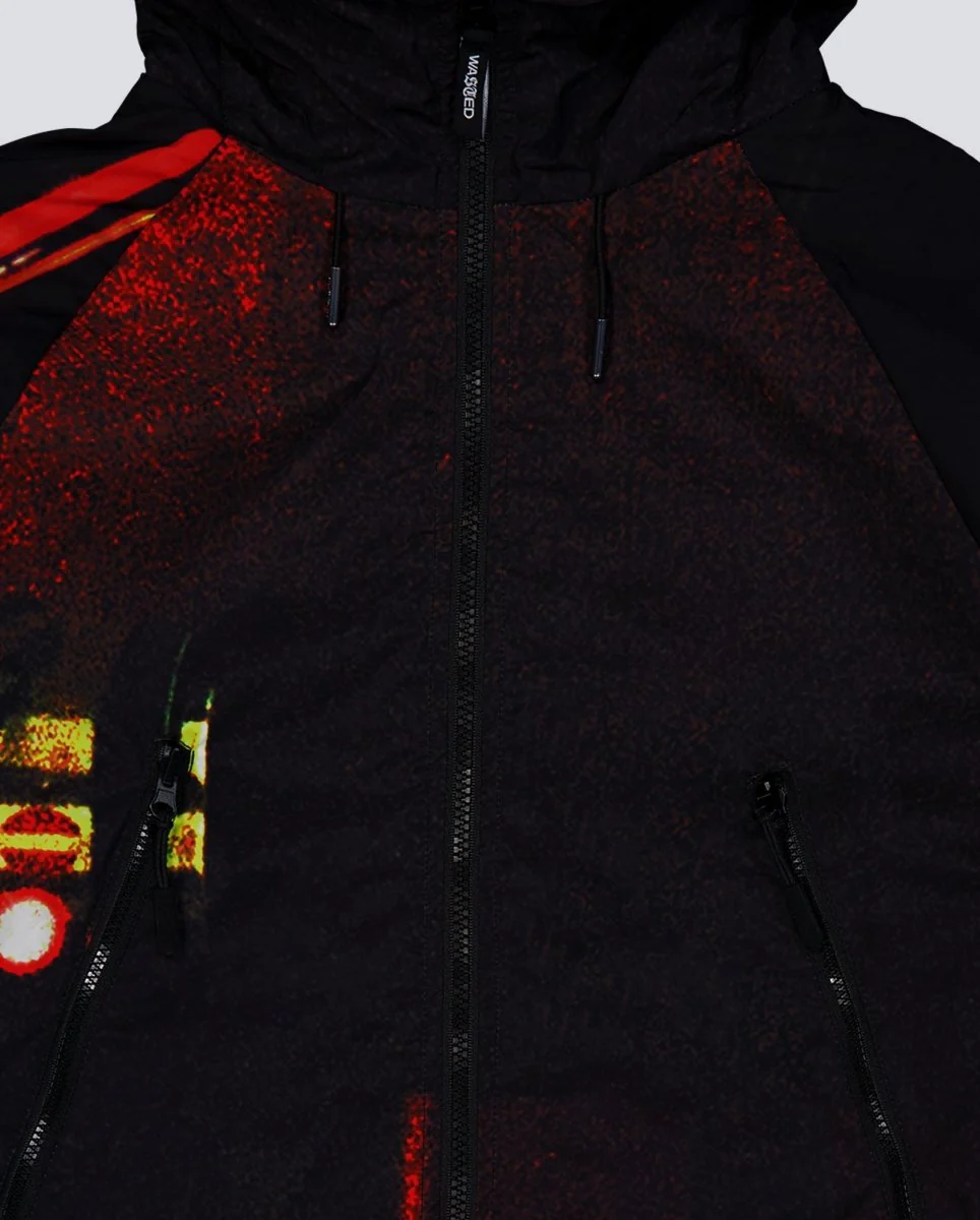 Chaqueta Monsieur Bonheur X Wasted Paris Windbreaker Negra Unisex - Image 2