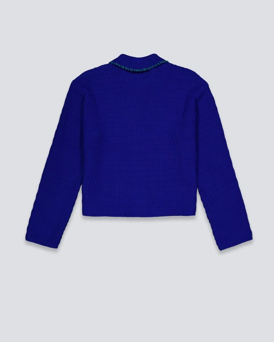Chaqueta Obey Amelie Button Down Azul Mujer - Image 5