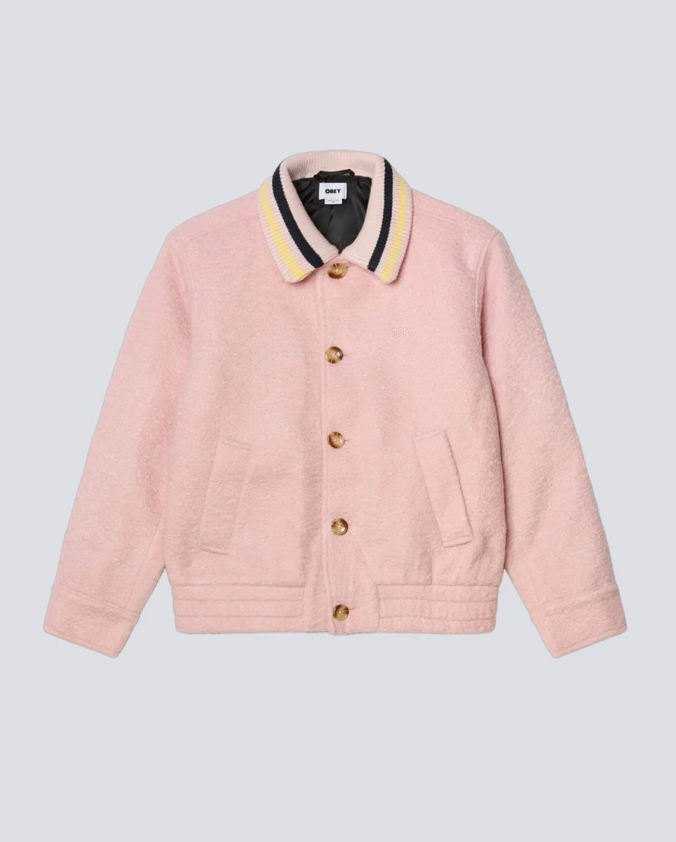 Chaqueta Obey Arden Blouson Rosa Unisex