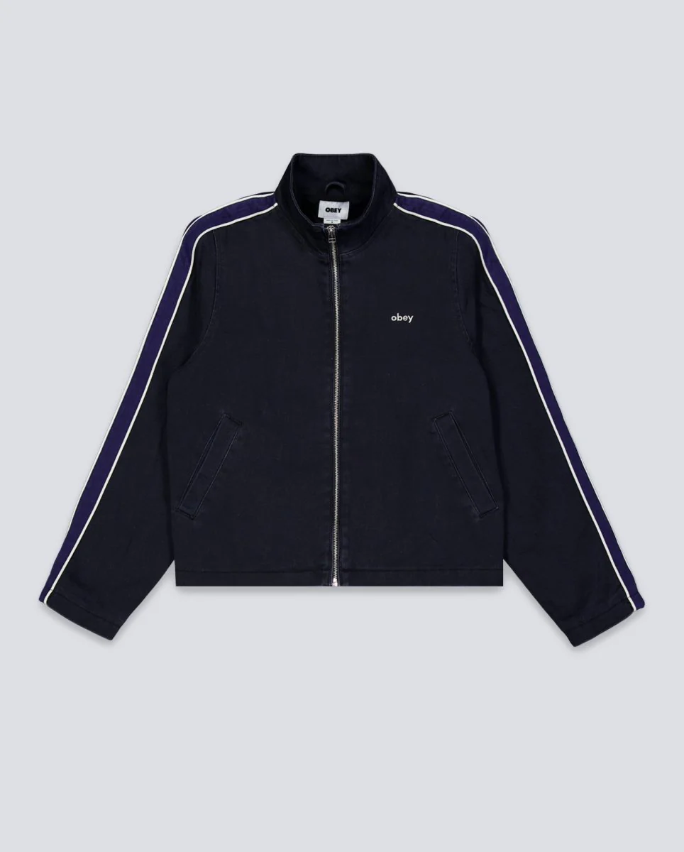 Chaqueta Obey Astrid Stripe Negro Mujer