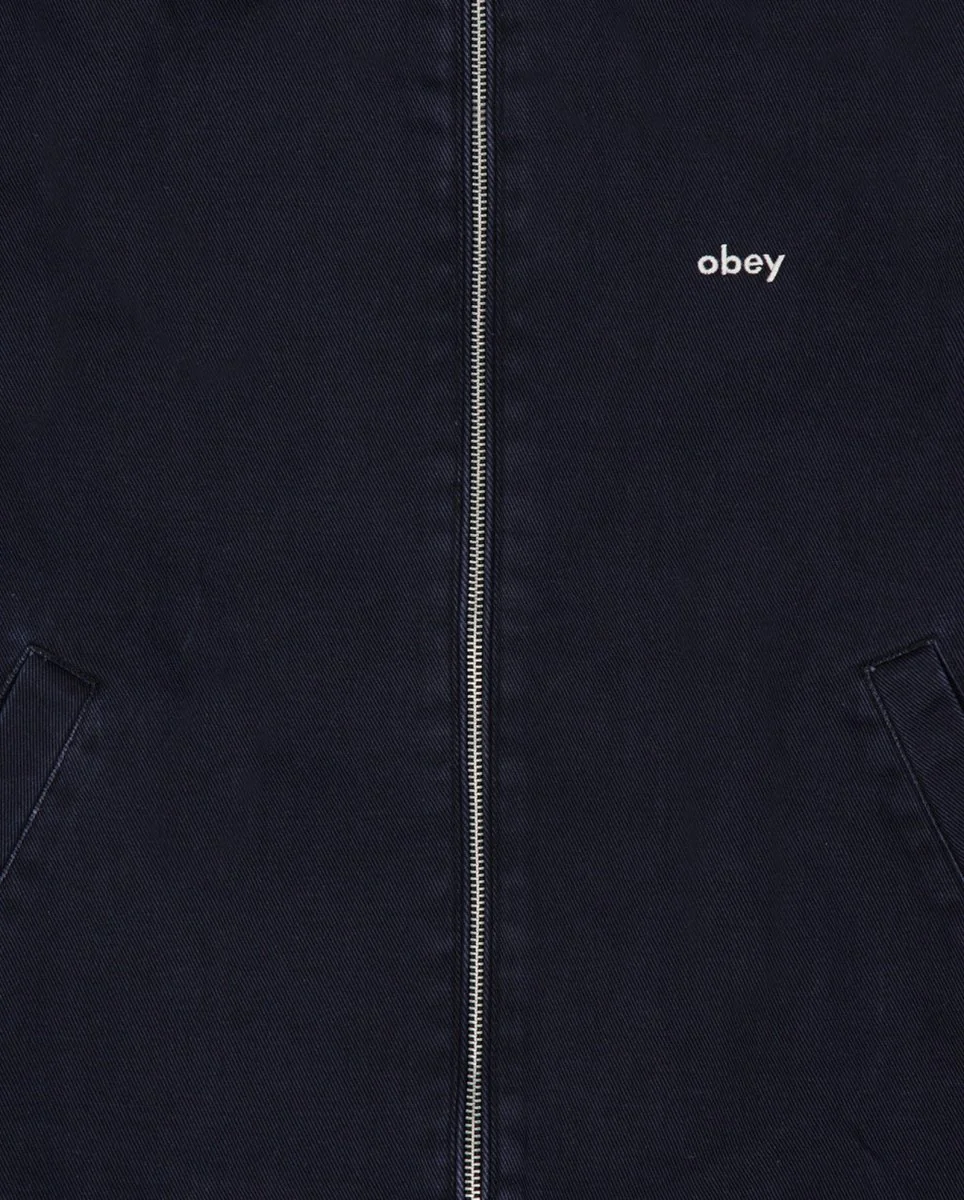 Chaqueta Obey Astrid Stripe Negro Mujer - Image 3