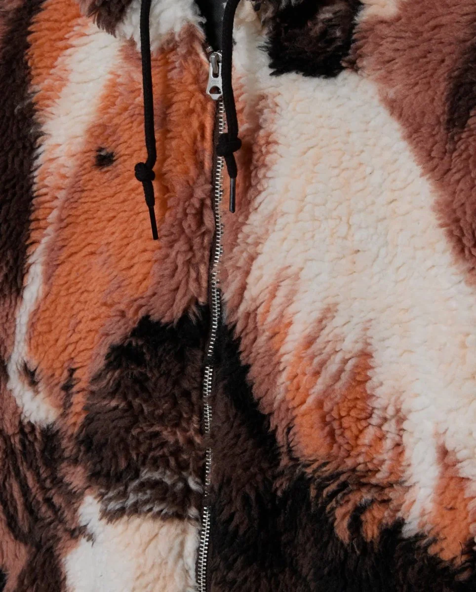 Chaqueta Obey Horses Sherpa Jacket Marrón Unisex - Image 2