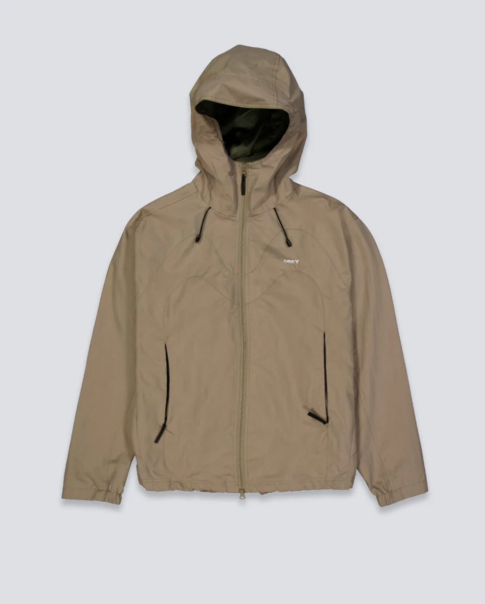 Chaqueta Obey Sota Shell Mermaid Beige Unisex