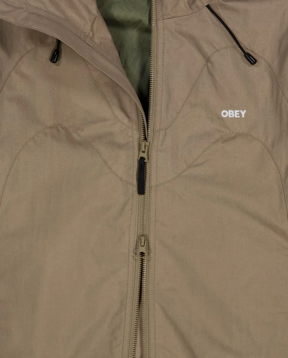 Chaqueta Obey Sota Shell Mermaid Beige Unisex - Image 5