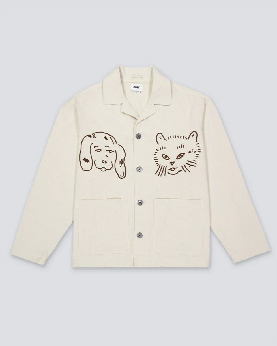 Chaqueta Obey Vesta Beige Unisex