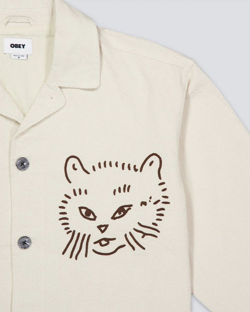 Chaqueta Obey Vesta Beige Unisex - Image 3