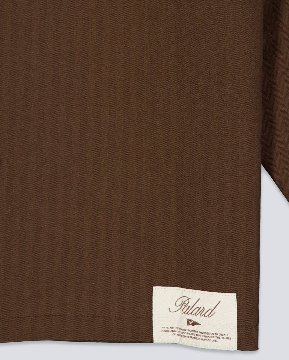 Chaqueta Palard Victoria Herringbone Marrón Unisex - Image 6