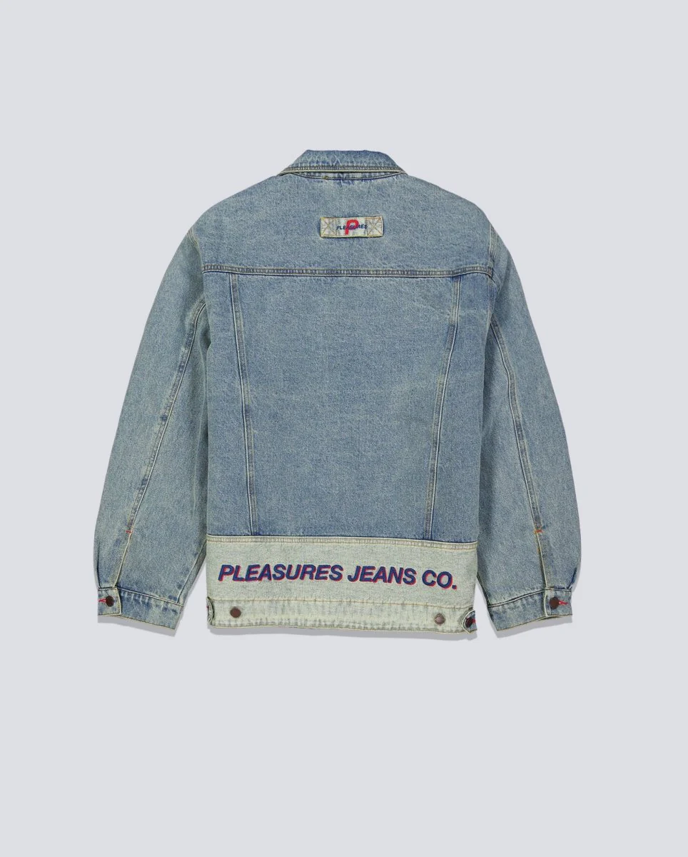 Chaqueta Pleasures Park Insulated Denim Azul Hombre - Image 2