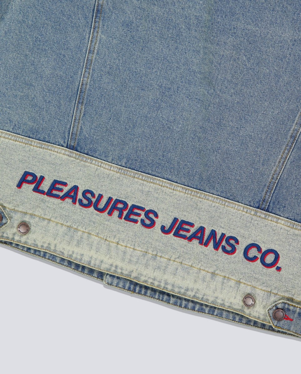 Chaqueta Pleasures Park Insulated Denim Azul Hombre - Image 3