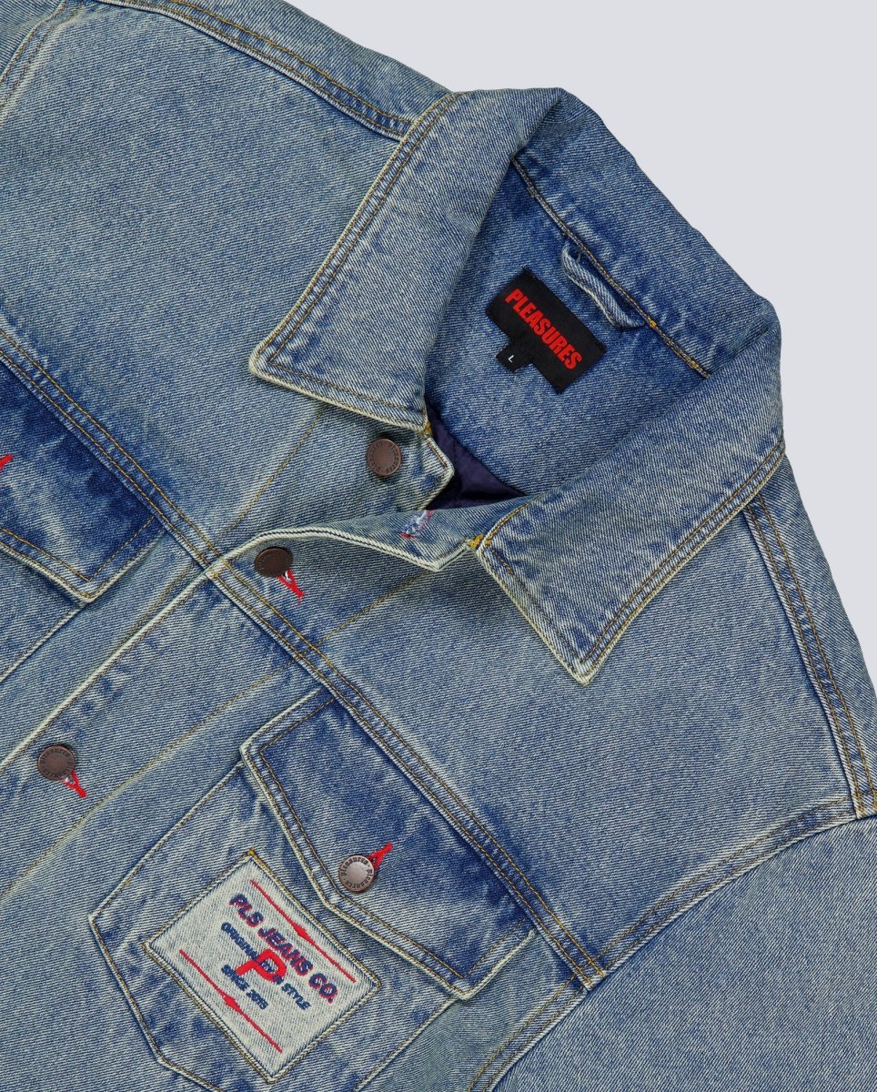 Chaqueta Pleasures Park Insulated Denim Azul Hombre - Image 5