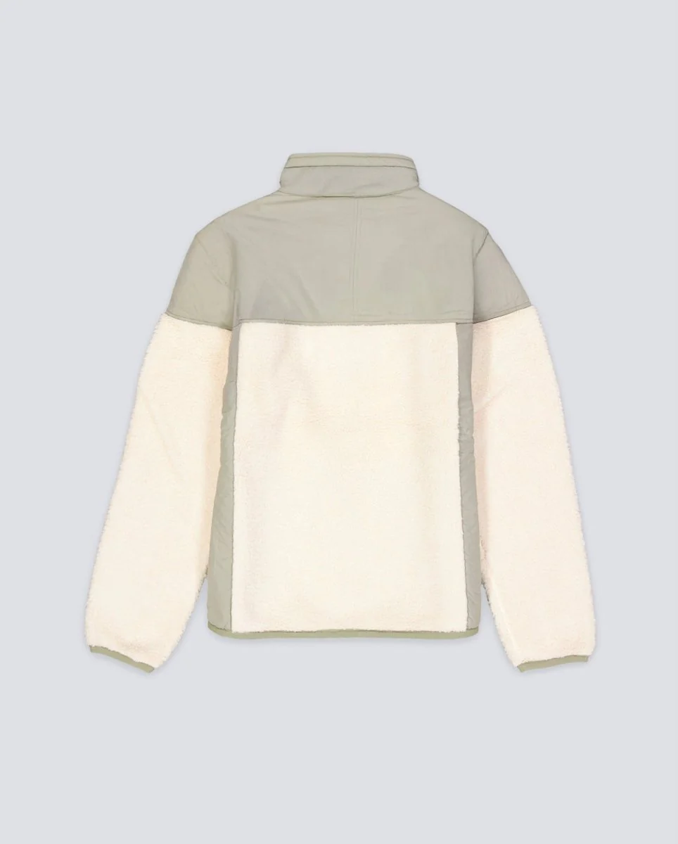 Chaqueta Polar K-Way Sixte 40 Orsetto Verde Y Beige Unisex - Image 3