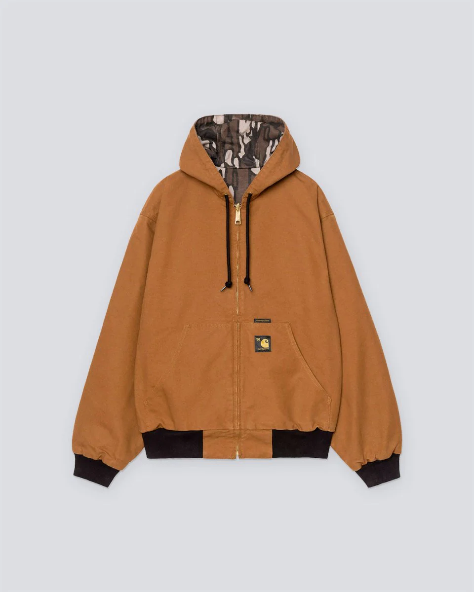 Chaqueta Reversible Carhartt WIP Active OG 50th Anniversary Marrón Hombre