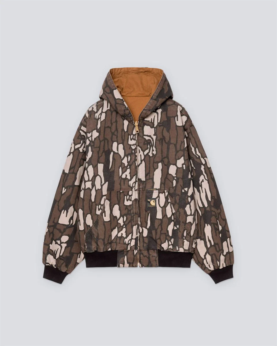 Chaqueta Reversible Carhartt WIP Active OG 50th Anniversary Marrón Hombre - Image 4