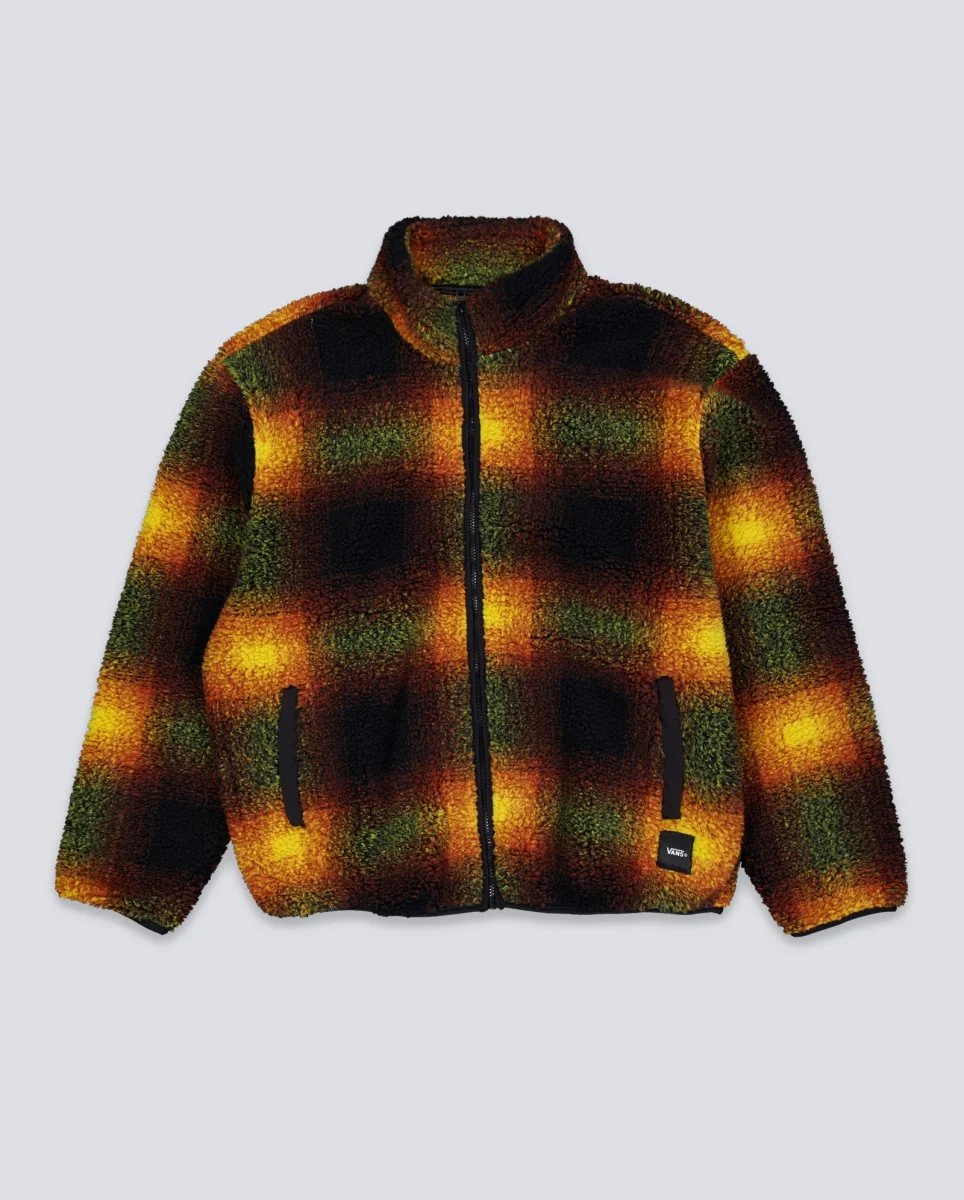 Chaqueta Vans Heights Sherpa Naranja Y Marrón Unisex
