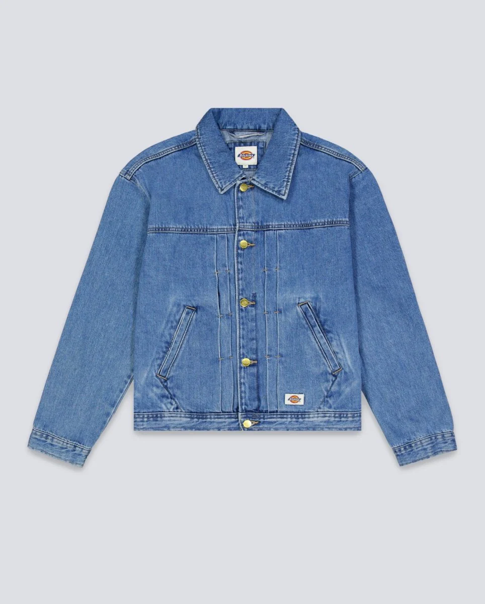 Chaqueta Vaquera Dickies Selvedge Pleated Azul Claro Unisex