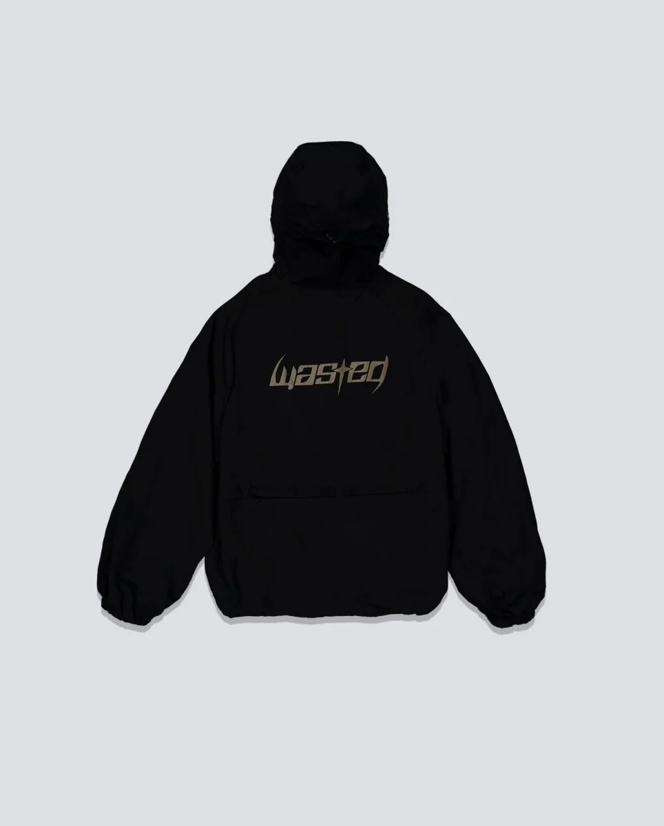 Chaqueta Wasted Paris Blade Windbreaker Negra Unisex - Image 4