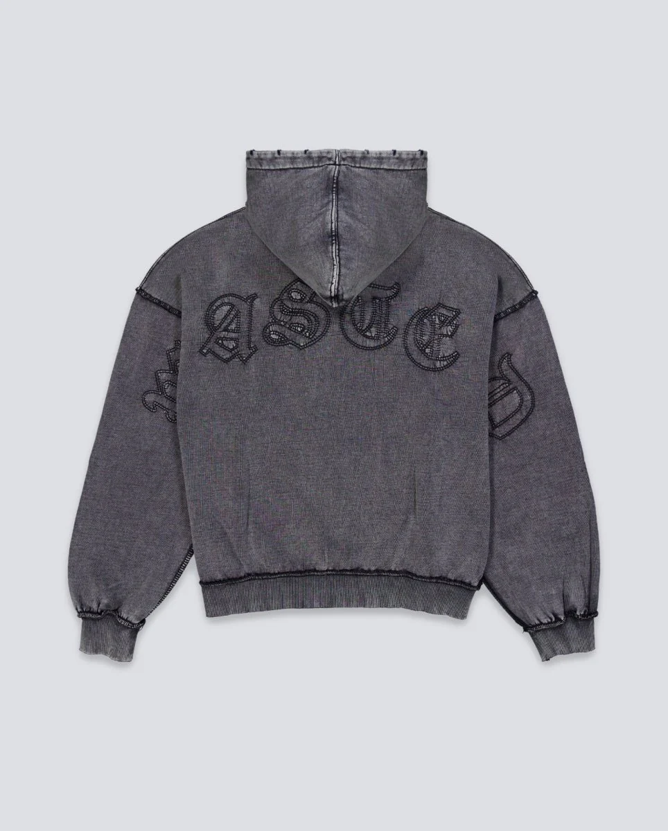 Chaqueta Wasted Paris Kingdom Curve Gris Unisex - Image 5