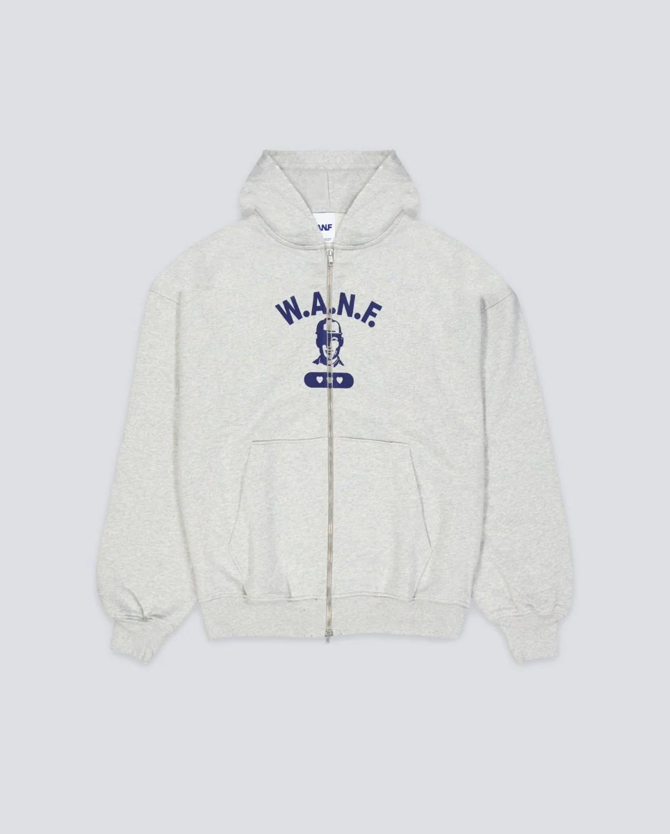 Chaqueta We Are Not Friends Boxy College Gris Unisex