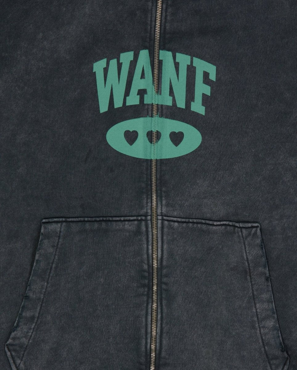 Chaqueta We Are Not Friends School Boxy Gris Unisex - Image 3