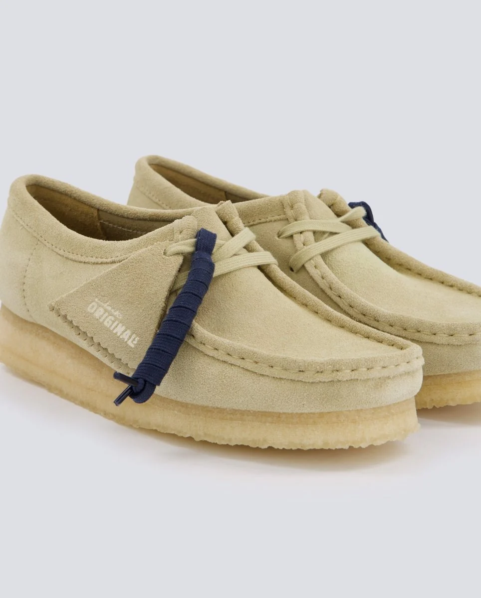 Clarks Wallabee Maple Suede Beige Mujer - Image 3