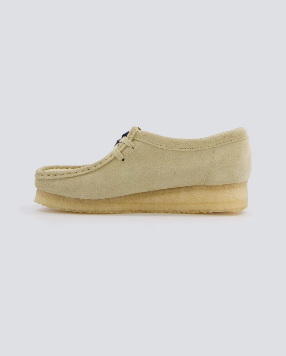 Clarks Wallabee Maple Suede Beige Mujer - Image 5