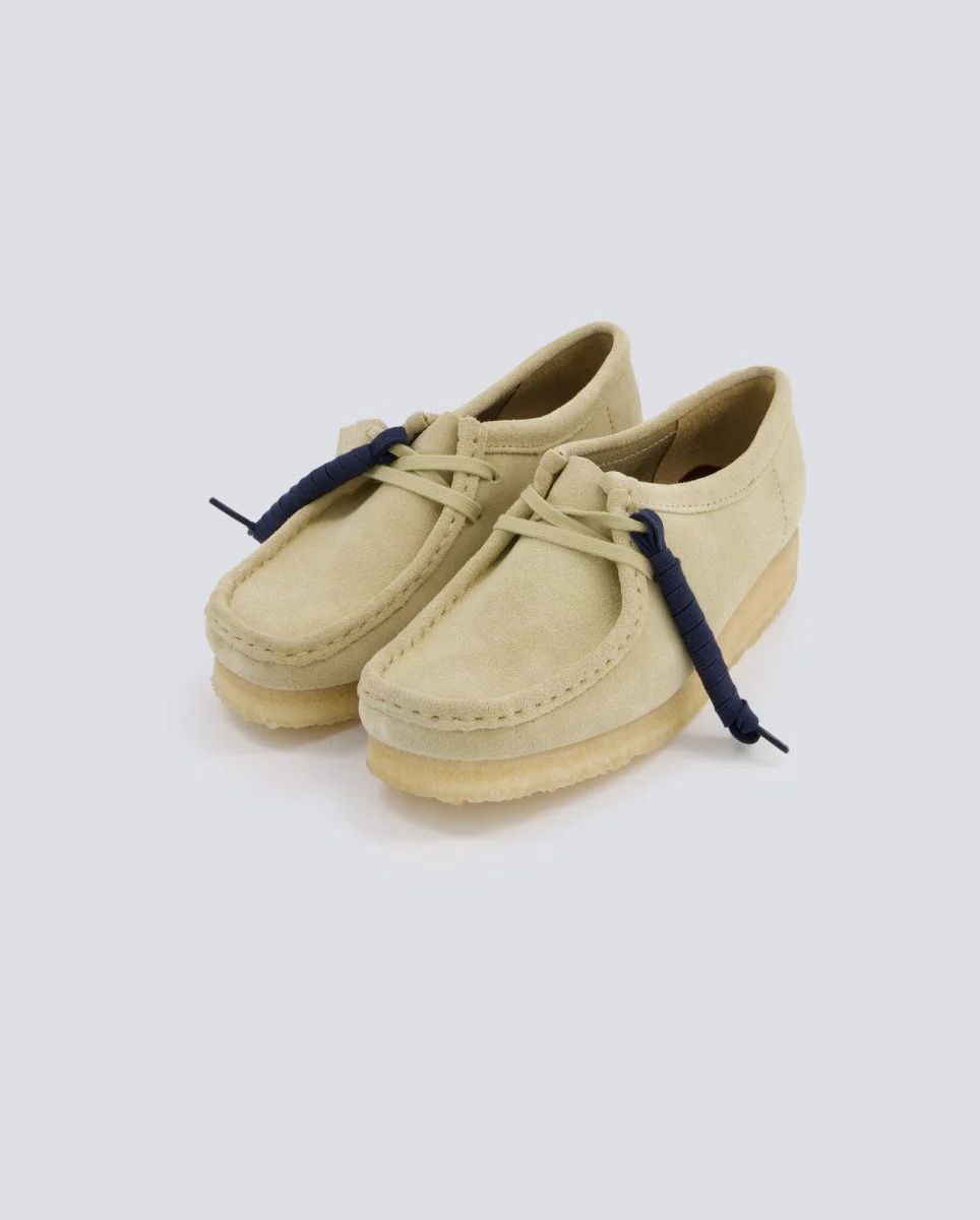 Clarks Wallabee Maple Suede Beige Mujer - Image 6