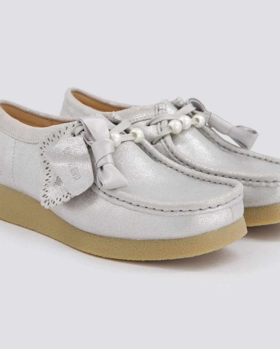 Clarks Wallabeeevosh Plateado Mujer - Image 2
