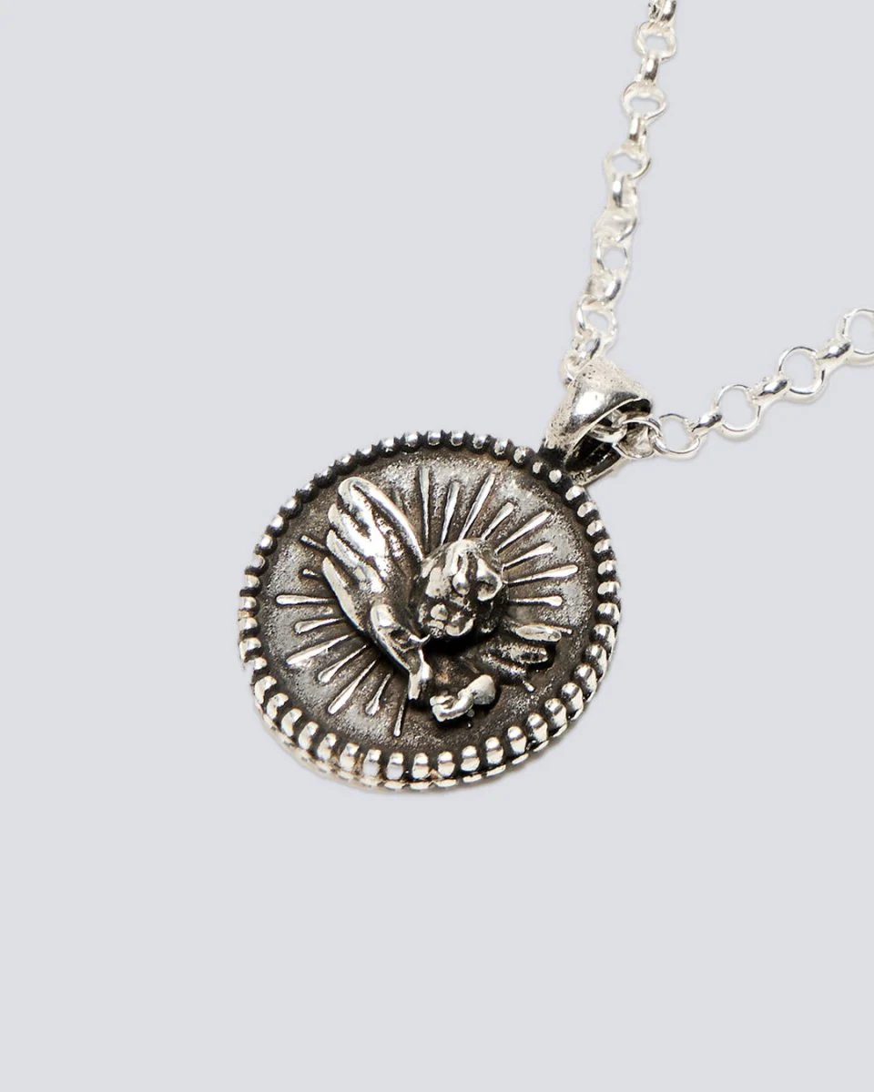 Collar Twojeys Angel Plateado Unisex - Image 2