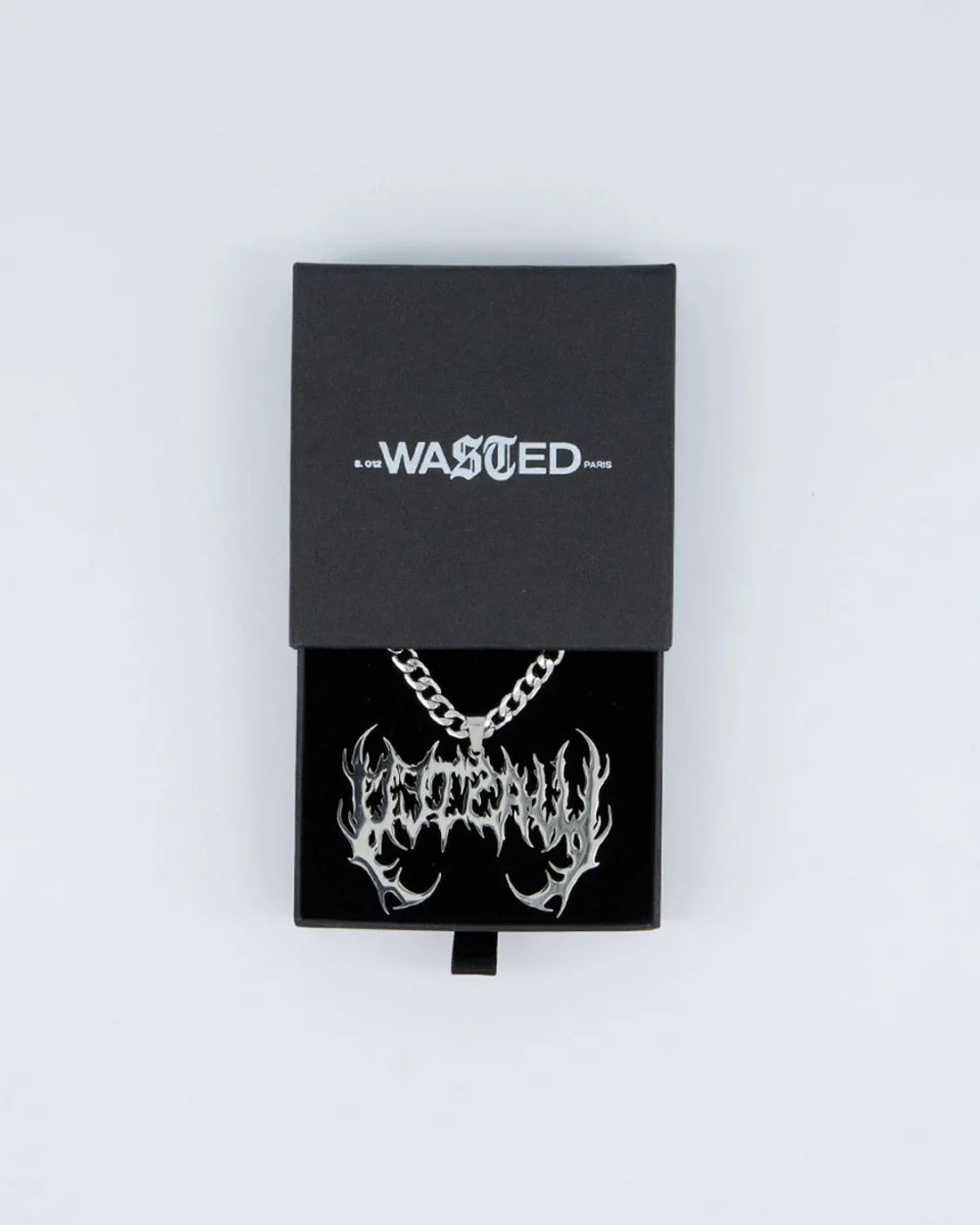 Collar Wasted Paris Dante Plateado Unisex - Image 3