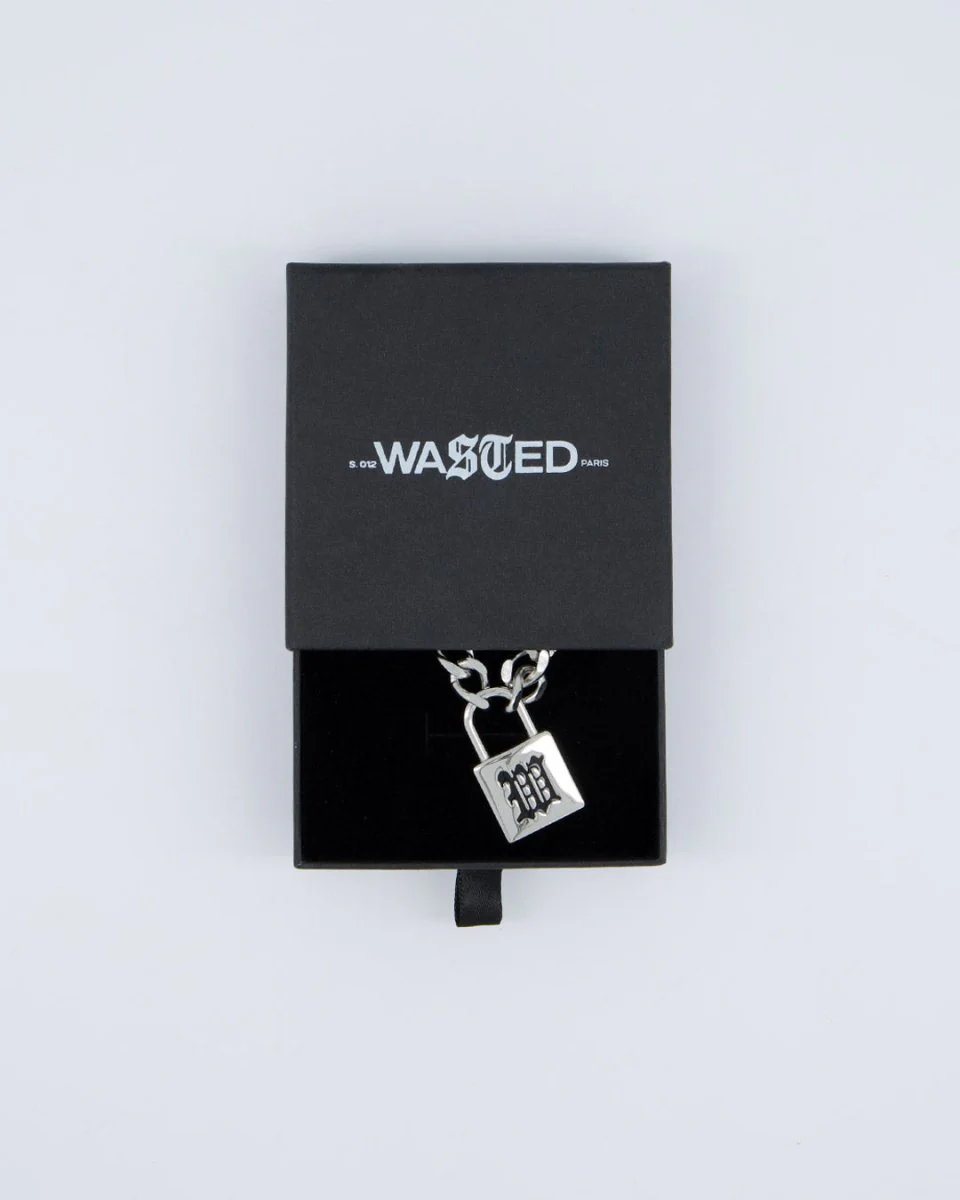 Collar Wasted Paris Vicious Plateado Unisex - Image 3