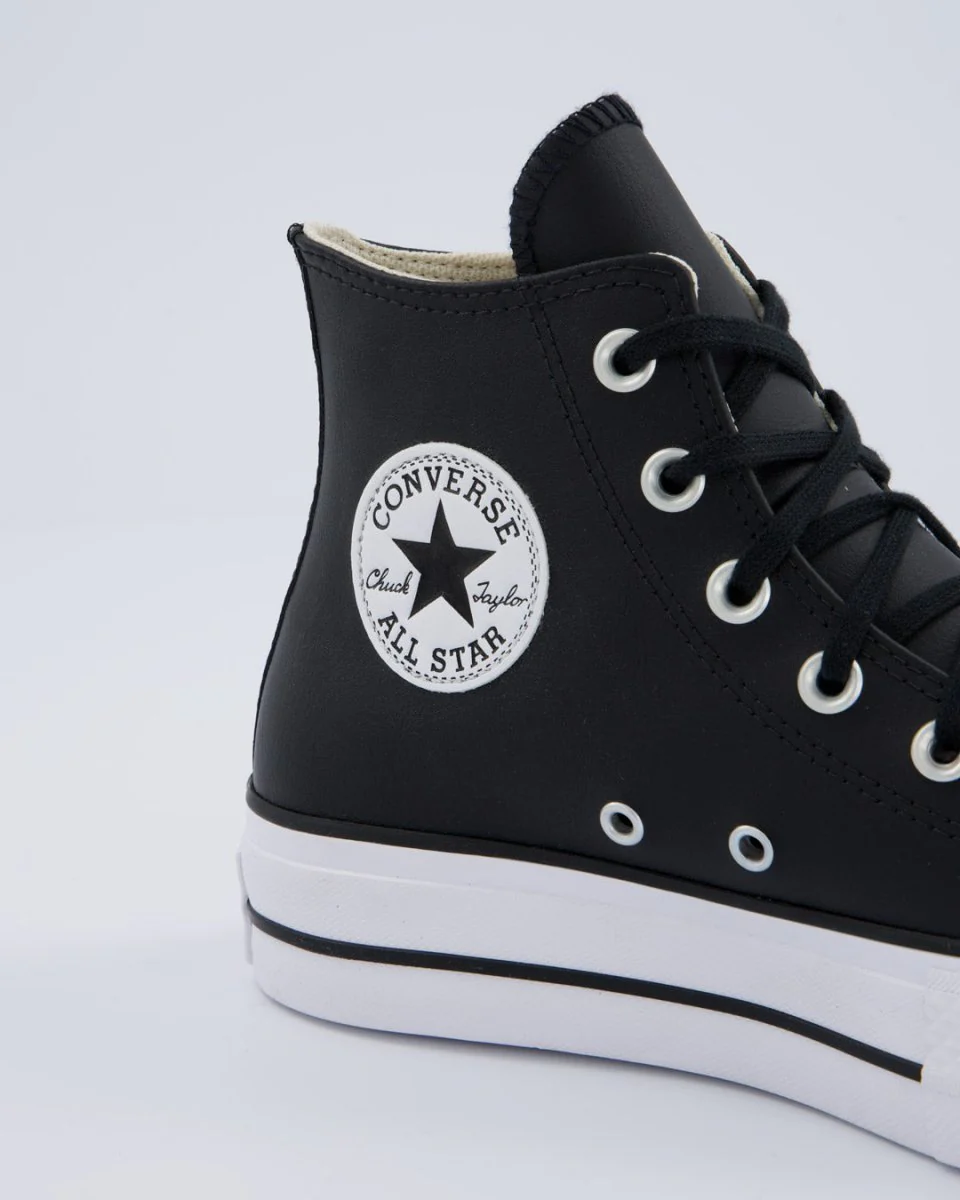 Converse All Star Lift Leather Hi Negro Mujer - Image 3