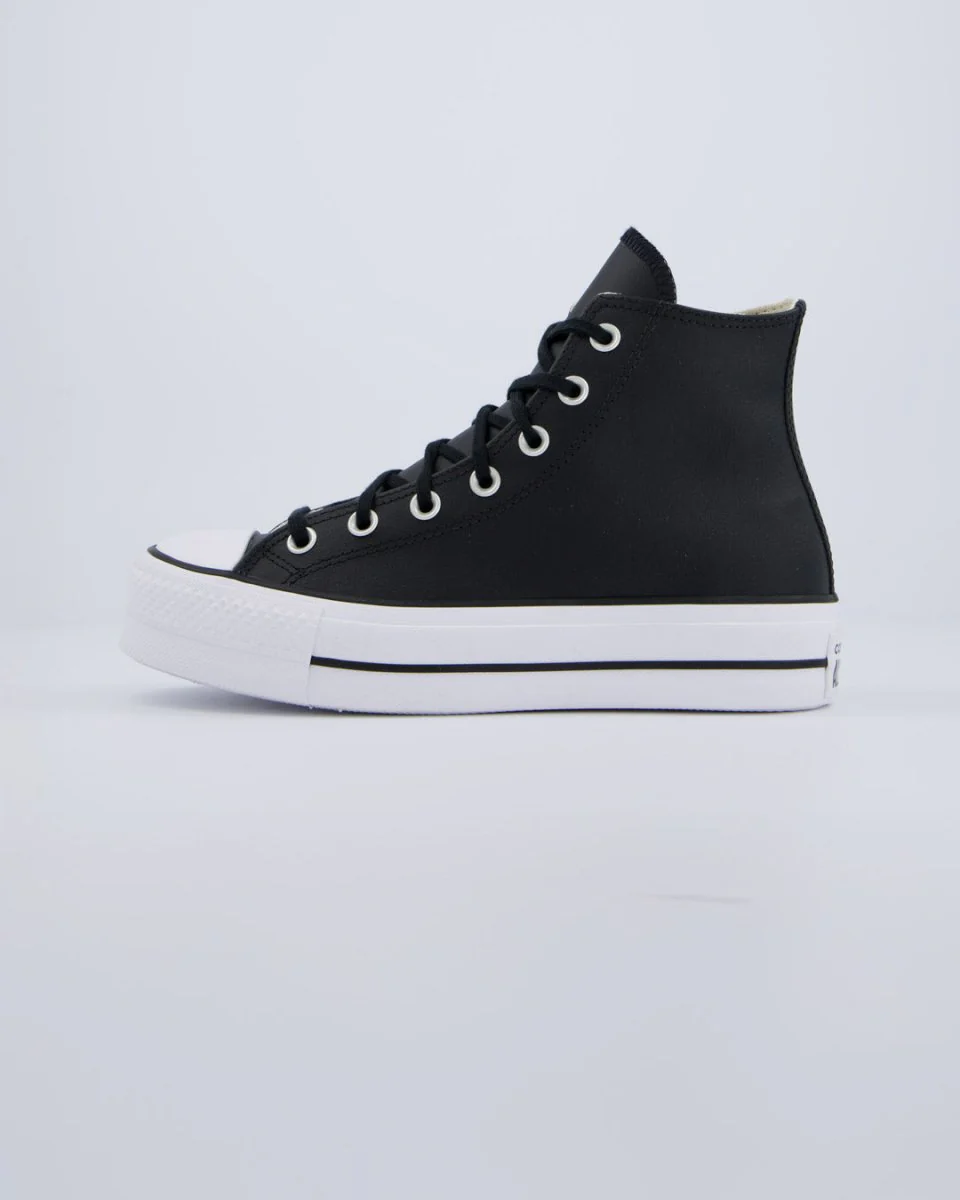Converse All Star Lift Leather Hi Negro Mujer - Image 6