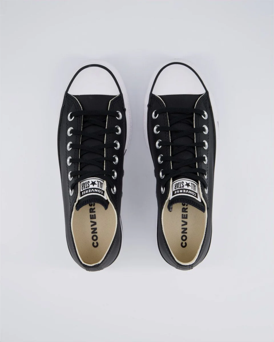 Converse All Star Lift Leather Low Negro Mujer - Image 4