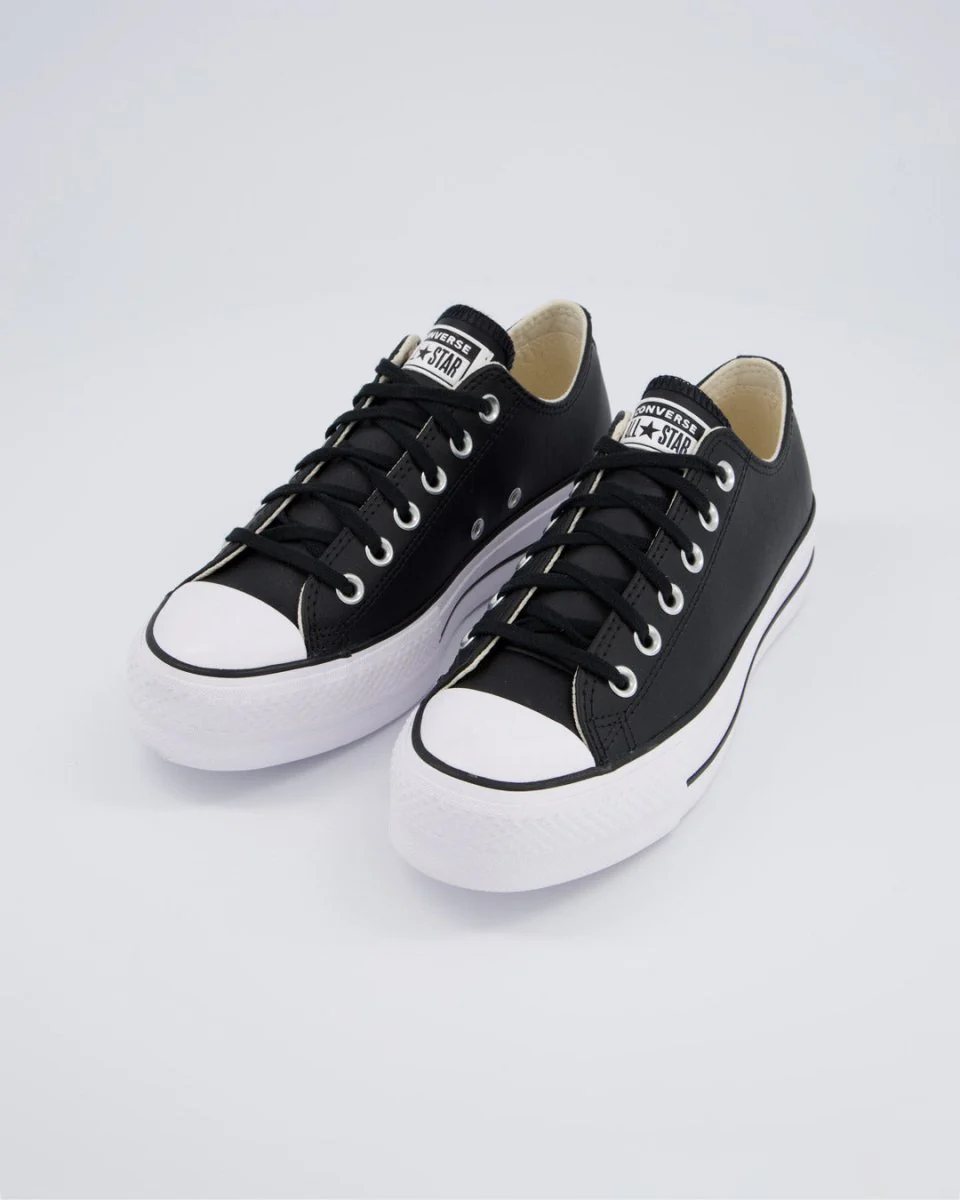 Converse All Star Lift Leather Low Negro Mujer - Image 5