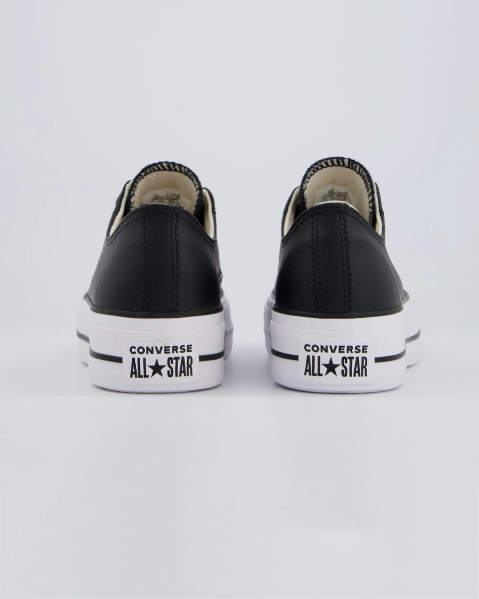 Converse All Star Lift Leather Low Negro Mujer - Image 7
