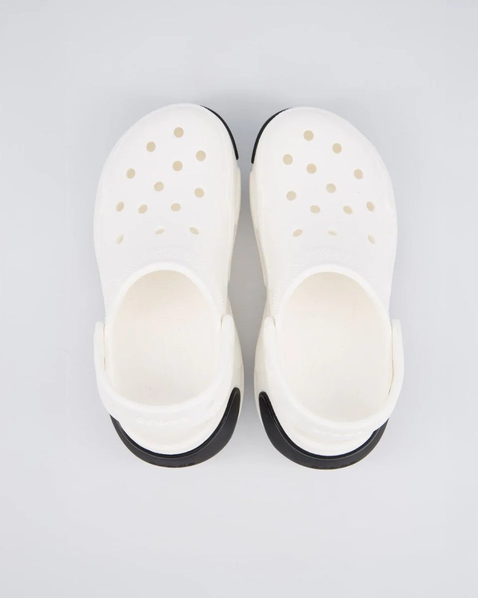 Crocs Bubble Crush Clog Blanco y Negro Mujer - Image 4