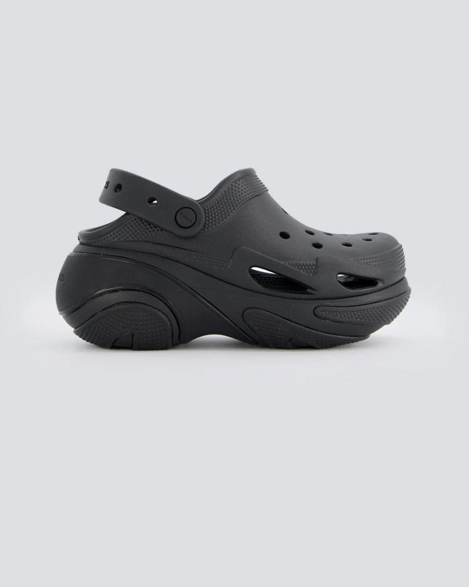 Crocs Bubble Crush Clog Negro Mujer