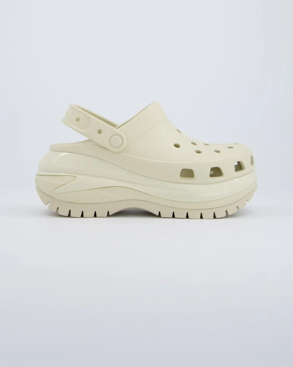 Crocs Mega Crush Blanco Crudo Mujer